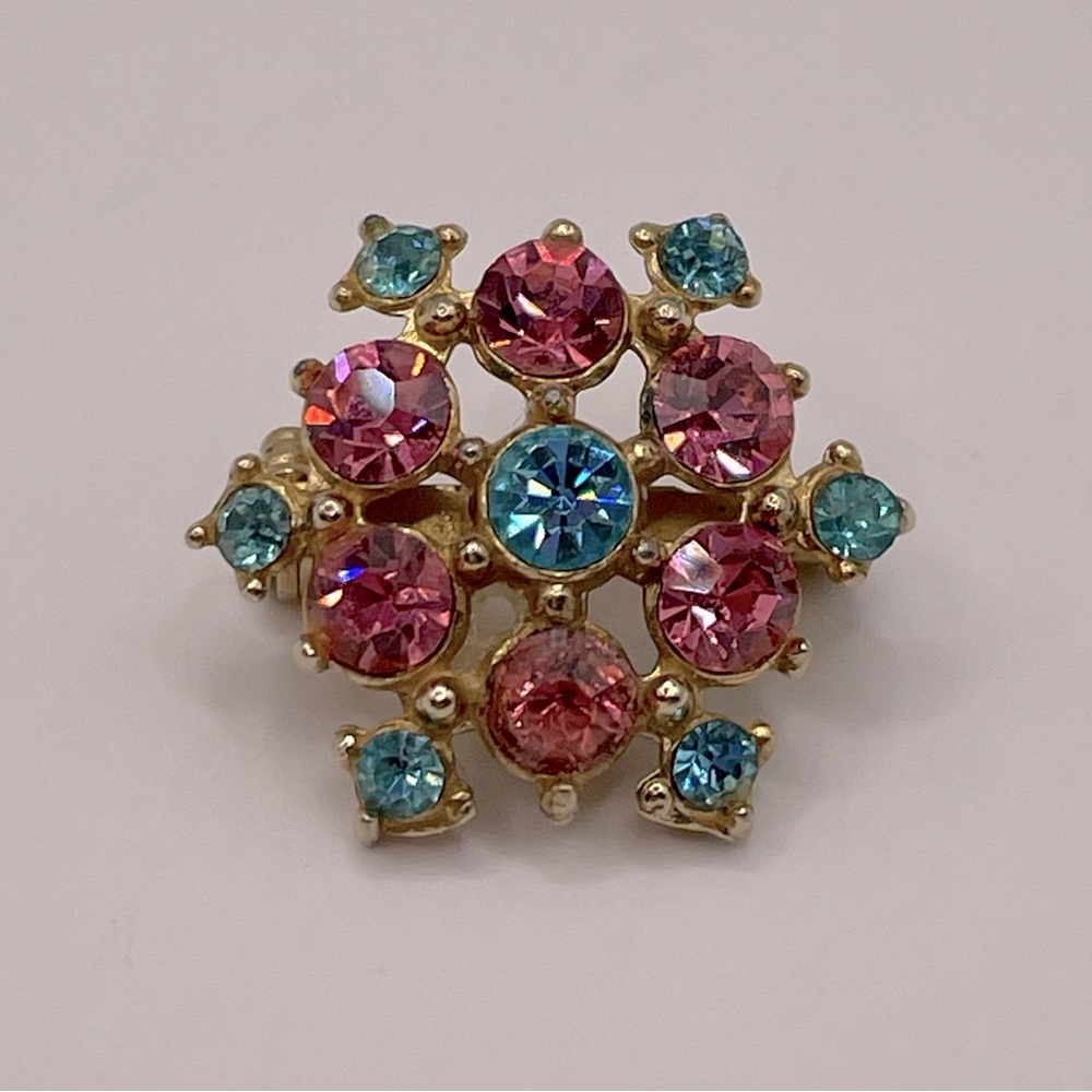CORO Vintage Mini Crystal Brooch